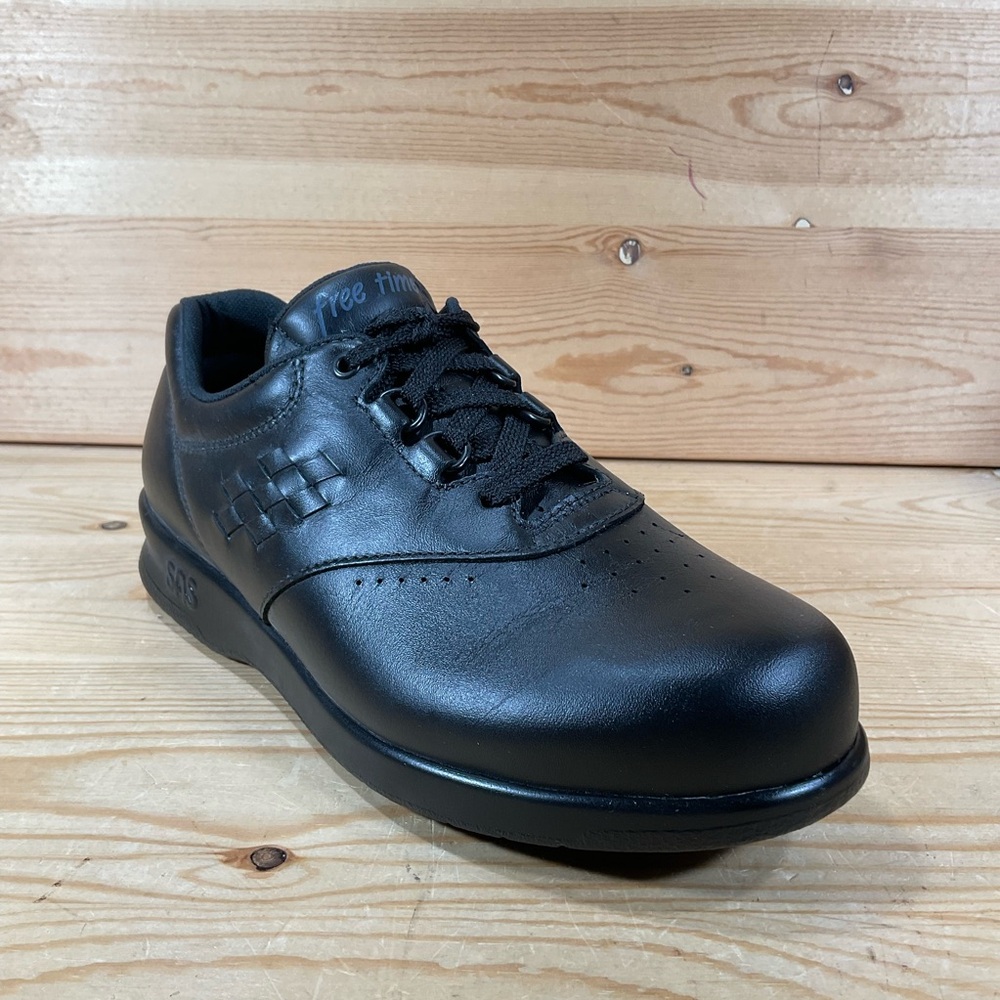 SAS Free Time Tripad Comfort Shoes Womens 5.5 M MEDIUM Black Leather MADE IN USA
